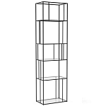 Стеллаж из металла и стекла Menzie Metal Rack варинант исполнения - 1 | Loft Concept в Нижнем Новгороде