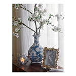 Ваза с мотивами цветущего сада с попугаями Blue Vase Inspired by Nature варинант исполнения - 7 | Loft Concept в Нижнем Новгороде