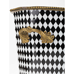 Фарфоровое кашпо Black and white square варинант исполнения - 5 | Loft Concept в Нижнем Новгороде