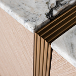 Тумба под телевизор с мраморной столешницей Uniqueness Marble варинант исполнения - 3 | Loft Concept в Нижнем Новгороде