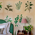 Обои ручная роспись Botanical Studies Linnaeus colourway варинант исполнения - 5 | Loft Concept в Нижнем Новгороде