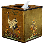 Салфетница в стиле Шинуазри Chinoiserie Gold Garden Tissue Box варинант исполнения - 1 | Loft Concept в Нижнем Новгороде
