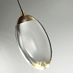 Подвесной светильник с плафоном в форме капли Crystal Transparent Drop варинант исполнения - 2 | Loft Concept в Нижнем Новгороде