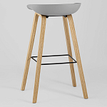 Барный стул на ножках из натурального дерева Boras Grey варинант исполнения - 5 | Loft Concept в Нижнем Новгороде