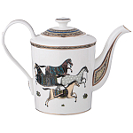 Чайный сервиз из фарфора с изображением лошадей на 6 персон 15 предметов Porcelain Horse Set  варинант исполнения - 2 | Loft Concept в Нижнем Новгороде