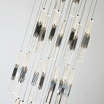 Люстра с прямоугольными плафонами из хрусталя Esme Rectangular Crystal Chrome Chandelier варинант исполнения - 2 | Loft Concept в Нижнем Новгороде