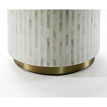 Круглый приставной столик с инкрустацией RADIAL BONE INLAY SIDE TABLE варинант исполнения - 2 | Loft Concept в Нижнем Новгороде