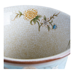 Ваза из голубого фарфора с бронзовыми элементами Blue Garden варинант исполнения - 4 | Loft Concept в Нижнем Новгороде