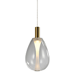 Подвесной светильник со стеклянным плафоном в форме капли NAOMI drop transparent glass варинант исполнения - 1 | Loft Concept в Нижнем Новгороде