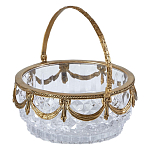 Корзиночка из прозрачного стекла с бронзовой ручкой Eden Garden варинант исполнения - 2 | Loft Concept в Нижнем Новгороде