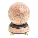 Часы настольные в виде шара из натурального камня Ball Stone Clock варинант исполнения - 3 | Loft Concept в Нижнем Новгороде