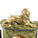 Настольный письменный набор из змеевика и бронзы с декором в виде льва Successful Leader варинант исполнения - 3 | Loft Concept в Нижнем Новгороде