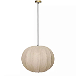 Подвесной светильник с бежевым тканевым абажуром Modern Textured Table Lamp варинант исполнения - 1 | Loft Concept в Нижнем Новгороде