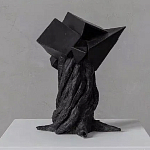 Скульптура «Окаменелый рост», Черный объект варинант исполнения - 2 | Loft Concept в Нижнем Новгороде