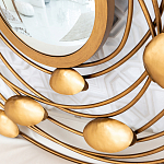 Зеркало в круглой раме украшенной раковинами с жемчугом Pearl in the Gleam варинант исполнения - 3 | Loft Concept в Нижнем Новгороде