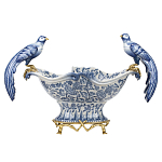 Фарфоровая чаша с птицами Blue and White варинант исполнения - 1 | Loft Concept в Нижнем Новгороде