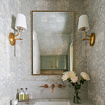 Зеркало прямоугольное в фактурной золотой раме Reflective Fabric варинант исполнения - 2 | Loft Concept в Нижнем Новгороде