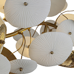 Люстра с белыми и золотистыми цветами G9 Dahlia Flowers Lamp варинант исполнения - 5 | Loft Concept в Нижнем Новгороде