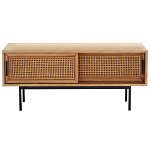 ТВ-тумба из дуба и плетеного ротанга Wicker Chasey TV Stand варинант исполнения - 1 | Loft Concept в Нижнем Новгороде