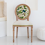 Стул бежевый из натурального бука с изображением птиц и цветов Blooming White Magnolias варинант исполнения - 3 | Loft Concept в Нижнем Новгороде