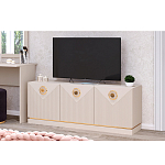 ТВ-тумба с 3-мя фактурными дверцами Satin Furniture варинант исполнения - 3 | Loft Concept в Нижнем Новгороде