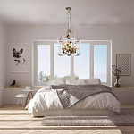 Люстра в виде клетки с цветами Flower Cell варинант исполнения - 4 | Loft Concept в Нижнем Новгороде