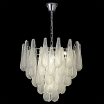 Люстра с подвесками из рифленного стекла в форме капель Textured Glass Chandelier варинант исполнения - 13 | Loft Concept в Нижнем Новгороде