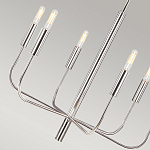 Люстра с 6-ю лампами на тонких изогнутых рожках в современном стиле Feiss варинант исполнения - 11 | Loft Concept в Нижнем Новгороде