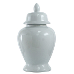 Ваза белая с крышкой однотонная Chinoiserie Ceramics варинант исполнения - 1 | Loft Concept в Нижнем Новгороде