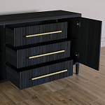 Буфет Primo с тремя ящиками и двумя фасадами Черный дуб варинант исполнения - 4 | Loft Concept в Нижнем Новгороде