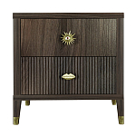 Тумба прикроватная с двумя ящиками Elsa Dreams Walnut варинант исполнения - 5 | Loft Concept в Нижнем Новгороде