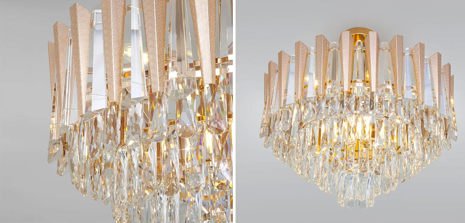 Потолочная люстра Crystal Edge Chandelier Потолочная люстра Crystal Edge Chandelier - Loft-Concept в Нижнем Новгороде