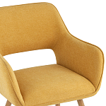 Стул в рогожке желтого цвета NEASAN STOOL варинант исполнения - 7 | Loft Concept в Нижнем Новгороде