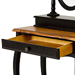 Трельяж черный из массива березы с зеркалом и ящиком Vintage варинант исполнения - 2 | Loft Concept в Нижнем Новгороде