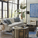 Приставной стол с металлическим золотым  основанием и чёрной столешницей Paradigm варинант исполнения - 2 | Loft Concept в Нижнем Новгороде