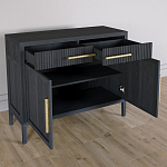 Буфет Primo с двумя ящиками и двумя фасадами Черный дуб варинант исполнения - 4 | Loft Concept в Нижнем Новгороде