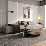 Комплект их 2-х круглых дизайнерских журнальных столов Difelap варинант исполнения - 2 | Loft Concept в Нижнем Новгороде