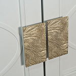 Шкаф бежевый двухдверный с полками и штангой Eccentricity варинант исполнения - 3 | Loft Concept в Нижнем Новгороде