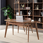 Стол рабочий округлой формы с ящиком  Working Moonnut Table варинант исполнения - 1 | Loft Concept в Нижнем Новгороде