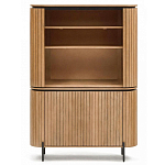 Буфет высокий из дерева манго и металла с открытыми полками и 2-мя дверцами Toinette варинант исполнения - 3 | Loft Concept в Нижнем Новгороде