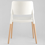 Пластиковый стул на ножках из массива бука Ferret White варинант исполнения - 6 | Loft Concept в Нижнем Новгороде