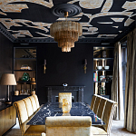 Обои ручная роспись в стиле Арт-деко Symphony Original colourway on Flint silk dupion варинант исполнения - 2 | Loft Concept в Нижнем Новгороде