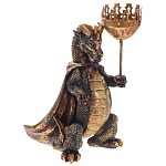 Подсвечник в виде дракона Dragon candlestick Green Gold Brown L or R варинант исполнения - 8 | Loft Concept в Нижнем Новгороде
