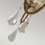 Бра с овальным зеркальным основанием с лампой в виде свечи и хрустальными подвесками Feiss варинант исполнения - 4 | Loft Concept в Нижнем Новгороде