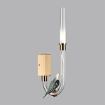 Бра с прозрачной изогнутой трубкой и декоративной фигуркой птицы Ganthea варинант исполнения - 3 | Loft Concept в Нижнем Новгороде