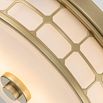 Потолочный светильник для ванных комнат цвета латунь в виде металлической клетки с геометрическими узорами Quoizel варинант исполнения - 4 | Loft Concept в Нижнем Новгороде