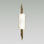 Бра с цилиндрическим белым плафоном на бронзовом основании с вертикальным декором из металлических трубок Sohne варинант исполнения - 2 | Loft Concept в Нижнем Новгороде