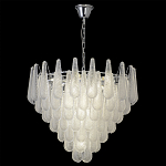 Люстра с подвесками из рифленного стекла в форме капель Textured Glass Chandelier варинант исполнения - 5 | Loft Concept в Нижнем Новгороде