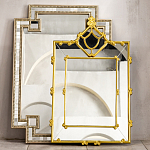 Зеркало прямоугольное Golden Classic Ornament Mirror варинант исполнения - 5 | Loft Concept в Нижнем Новгороде