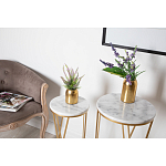 Столик дизайнерский Beige marble варинант исполнения - 3 | Loft Concept в Нижнем Новгороде